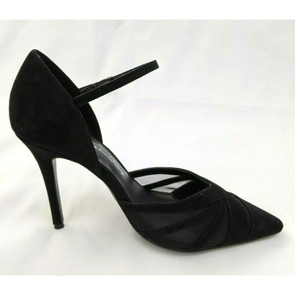 Penny Loves Kenny Women's Heels Shoes Size 7 Pumps Point-Toe T-Strap Black - Picture 2 of 11